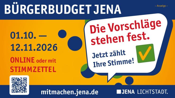 Abstimmung für das Bürgerbudget 2026
